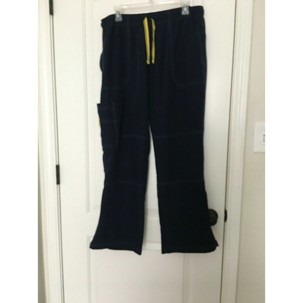 Spread Good Cheer Women's Scrub Uniform Pants Nurse Medical Size 2X Petite Blue